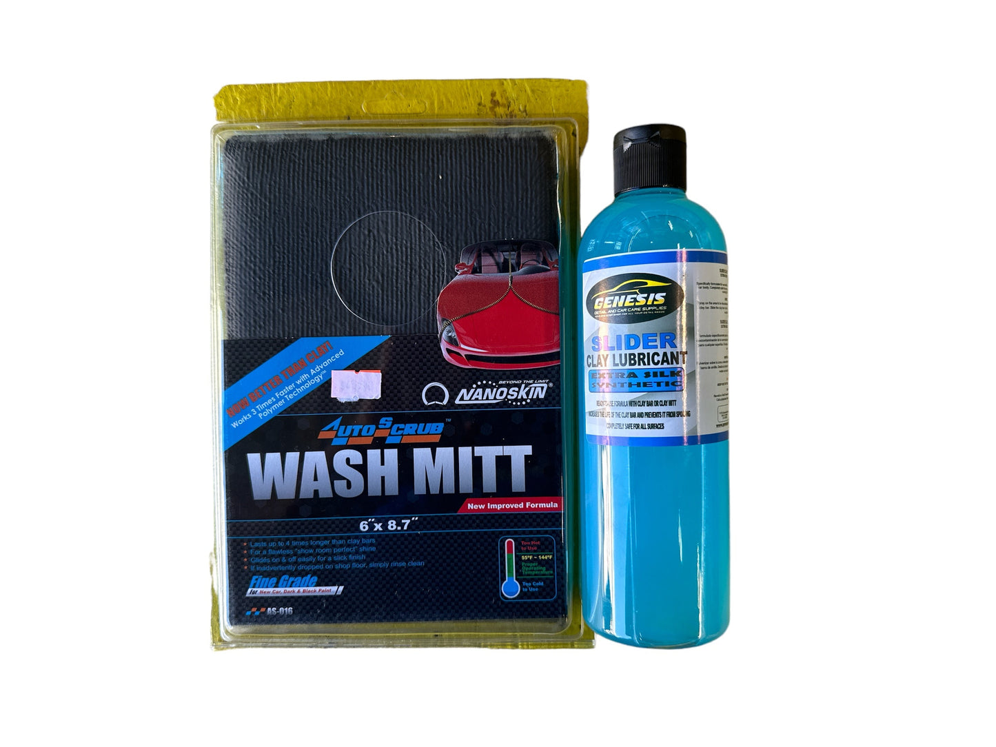 Clay mitt and slider clay lubricant