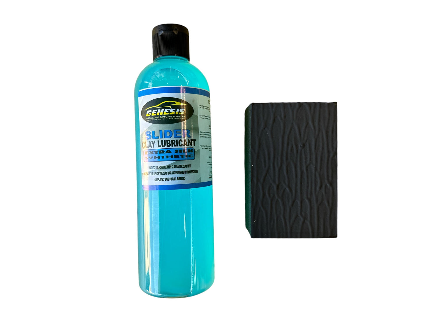 Clay Bar Sponge and Slider Clay Lubricant