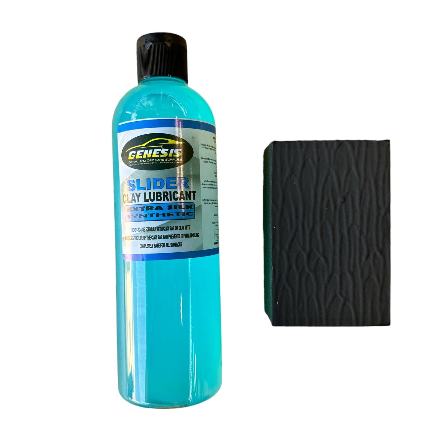 Clay Bar Sponge and Slider Clay Lubricant