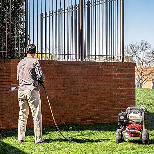 SIMPSON Cleaning ALH3425 Aluminum Series 3600 PSI Gas Pressure Washer, 2.5 GPM, Honda GX200 Engine, Includes Spray Gun and Extension Wand, 5 QC Nozzle Tips, 5/16-inch x 35-foot MorFlex Hose, 49-State