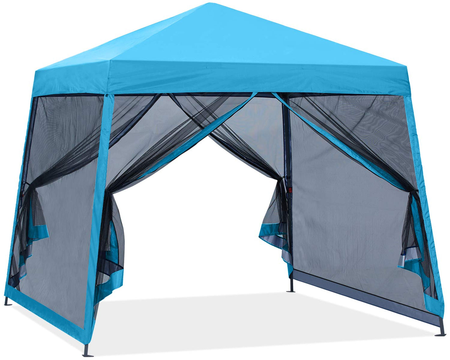 ABCCANOPY Stable Pop up Outdoor Canopy Tent 8 x 8 ft Base / 6 x 6 ft Top, Royal Blue