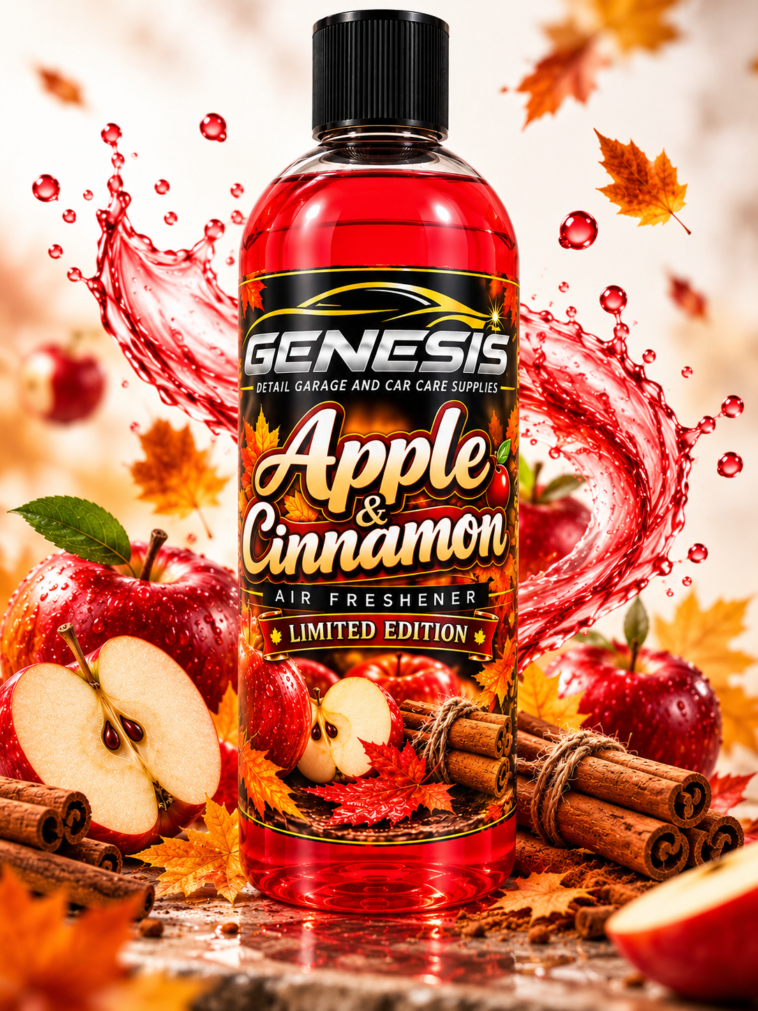 Genesis Apple & Cinnamon Air Freshener 16oz (Limited Edition)