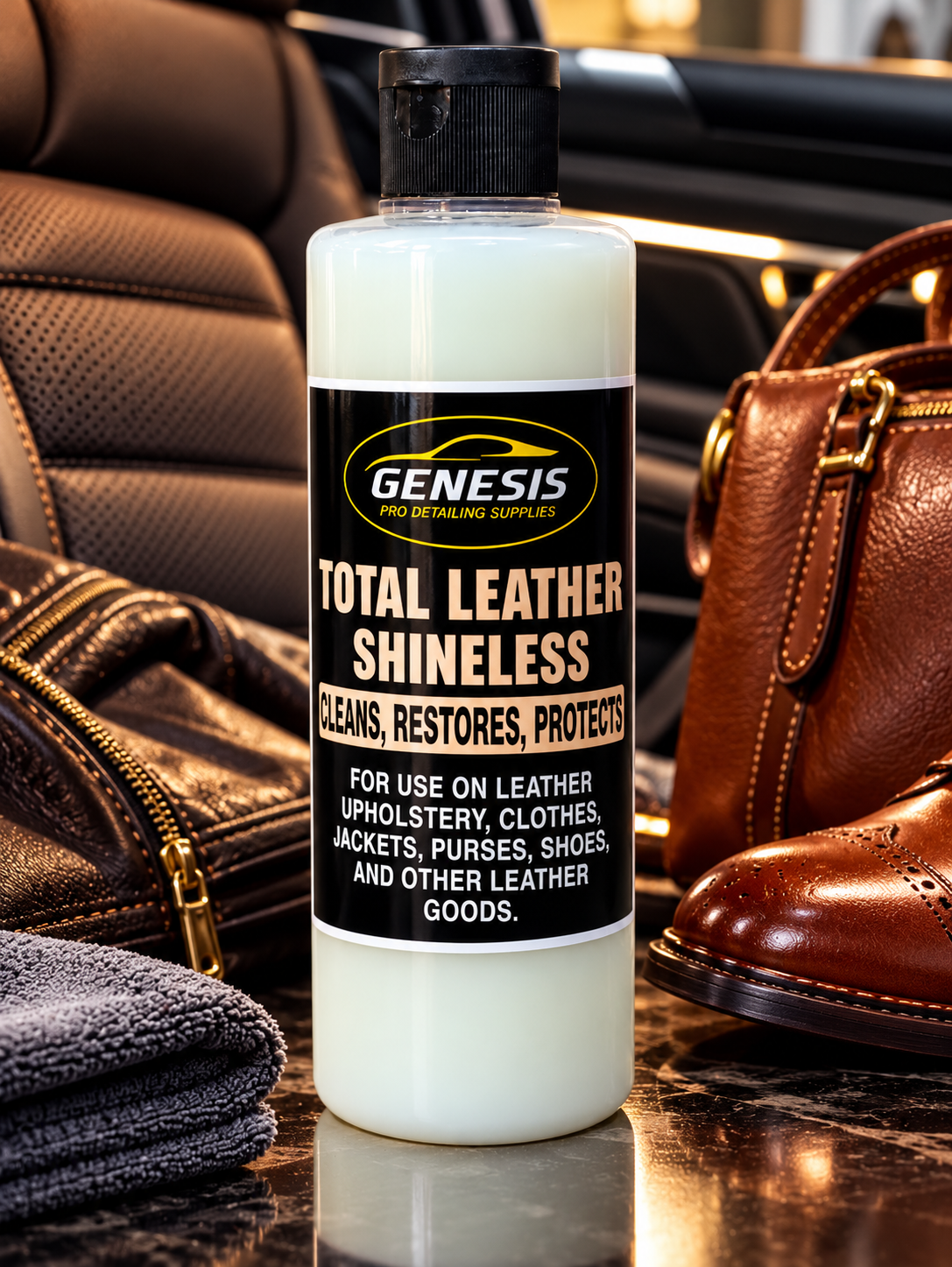 Total Leather Shineless 16 oz