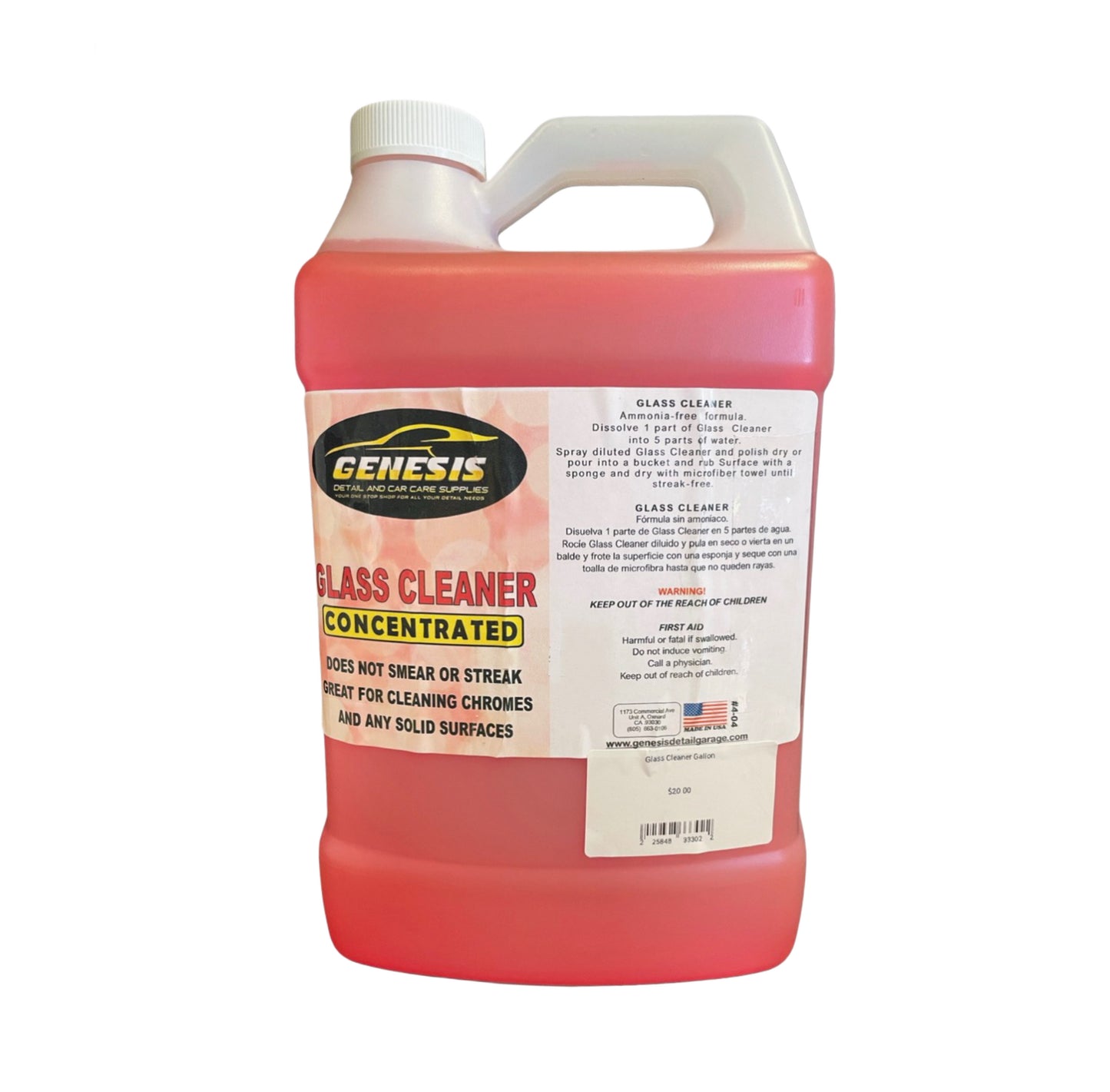 Glass Cleaner Concentrated 1 GL