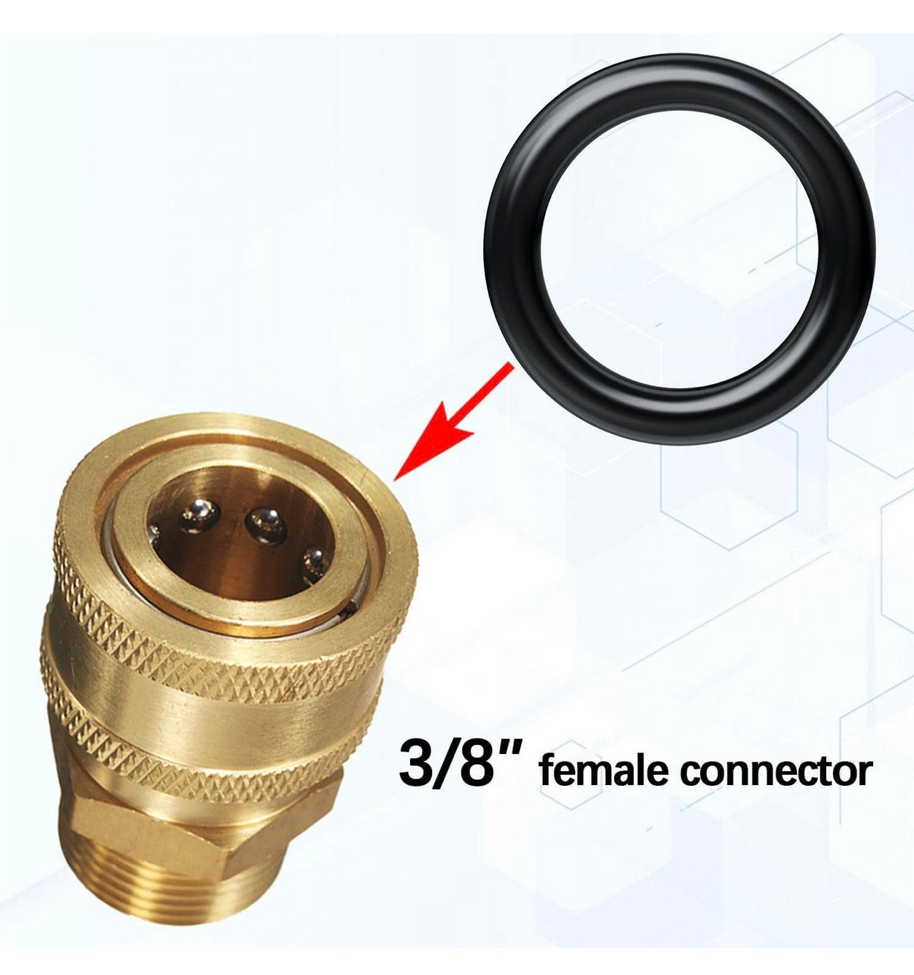 40 Pack O-Rings Power Pressure Washer Replacement for 3/8"