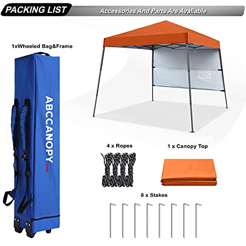 ABCCANOPY Stable Pop up Outdoor Canopy Tent 8 x 8 ft Base / 6 x 6 ft Top, Royal Blue