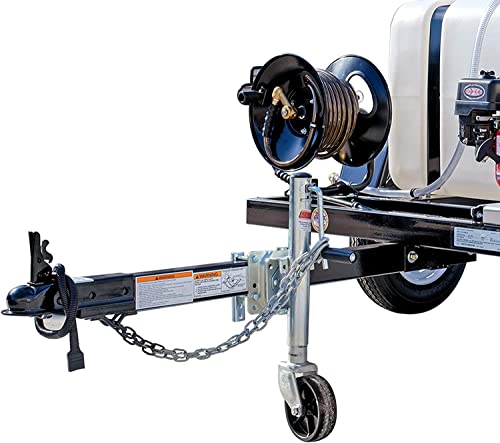 SIMPSON Cleaning 95003 Mobile Trailer 4200 PSI Cold Water Gas Pressure Washer System, 4.0 GPM, Electric Start Honda Engine, Includes Spray Gun and Wand, 5 Nozzles, 3/8-in. x 100-ft. Hose, (49-State)