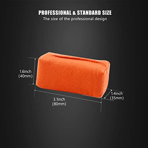 SPTA Microfiber Applicator Pad, Car Detailing Suede Sponge Applicator, 10Pcs Coating Sponge Pads for Cars,