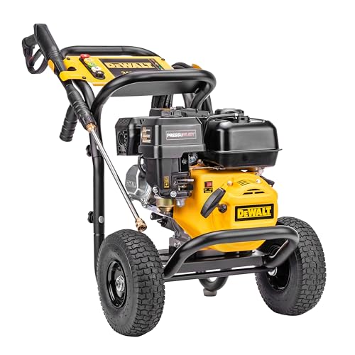 DeWalt DXPW3400PRNB-S PressuReady 3400 PSI Gas Pressure Washer with Quick Start Technology, 2.5 GPM Axial Cam Pump, 208cc Engine, Cold Water, Includes 25-Ft Hose, Nozzles, Spray Gun & Wand (50-State)