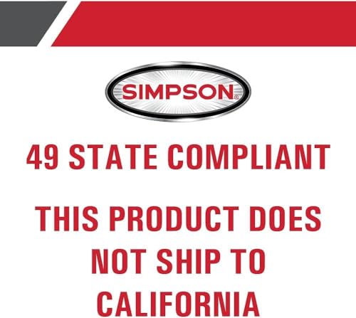SIMPSON Cleaning ALH3425 Aluminum Series 3600 PSI Gas Pressure Washer, 2.5 GPM, Honda GX200 Engine, Includes Spray Gun and Extension Wand, 5 QC Nozzle Tips, 5/16-inch x 35-foot MorFlex Hose, 49-State