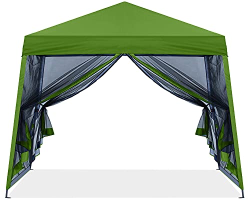 ABCCANOPY Stable Pop up Outdoor Canopy Tent 8 x 8 ft Base / 6 x 6 ft Top, Royal Blue