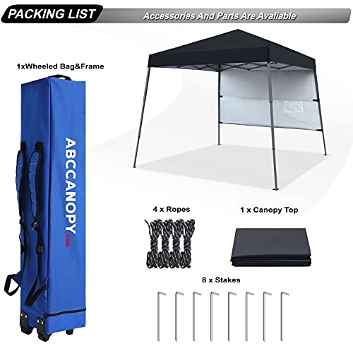 ABCCANOPY Stable Pop up Outdoor Canopy Tent 8 x 8 ft Base / 6 x 6 ft Top, Royal Blue