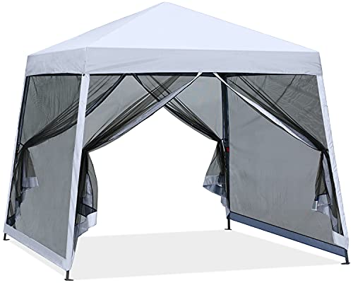 ABCCANOPY Stable Pop up Outdoor Canopy Tent 8 x 8 ft Base / 6 x 6 ft Top, Royal Blue