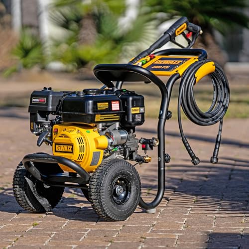 DeWalt DXPW3400PRNB-S PressuReady 3400 PSI Gas Pressure Washer with Quick Start Technology, 2.5 GPM Axial Cam Pump, 208cc Engine, Cold Water, Includes 25-Ft Hose, Nozzles, Spray Gun & Wand (50-State)