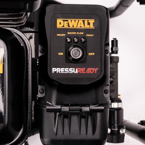 DeWalt DXPW3400PRNB-S PressuReady 3400 PSI Gas Pressure Washer with Quick Start Technology, 2.5 GPM Axial Cam Pump, 208cc Engine, Cold Water, Includes 25-Ft Hose, Nozzles, Spray Gun & Wand (50-State)