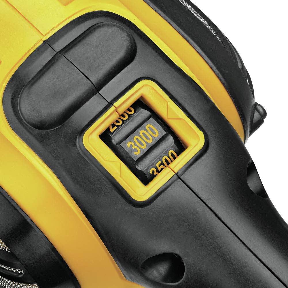 DEWALT Buffer Polisher, 7”-9”, 12 amp, Variable Speed Dial 0-3,500 RPM’s, Corded (DWP849X) Yellow, Large