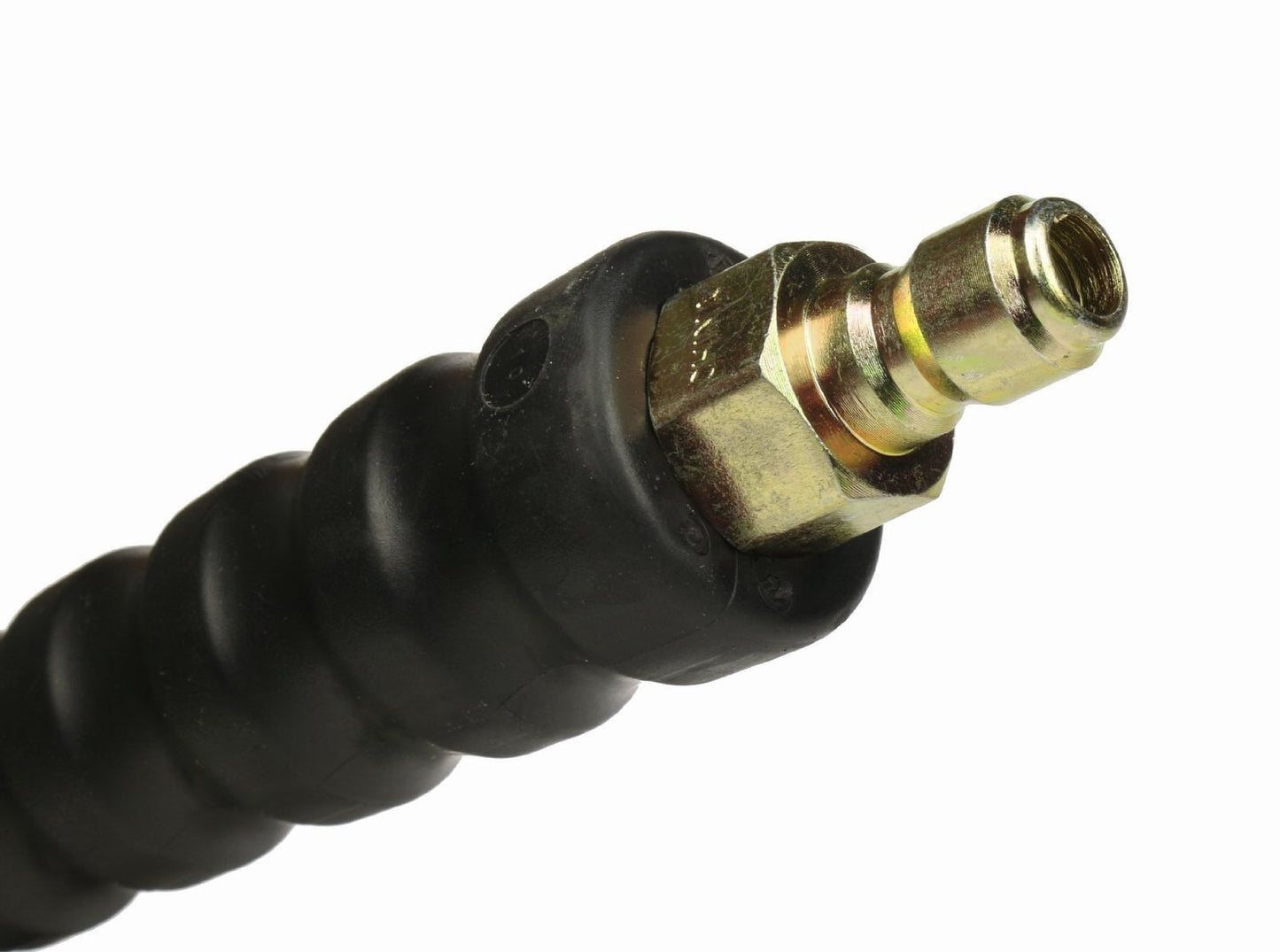 Schieffer Co. 4000 PSI Black 3/8" x 50 FT 1 Layers of High Tensile Wire Braided Rubber Wrapped Pressure Washer Hose with Couplers