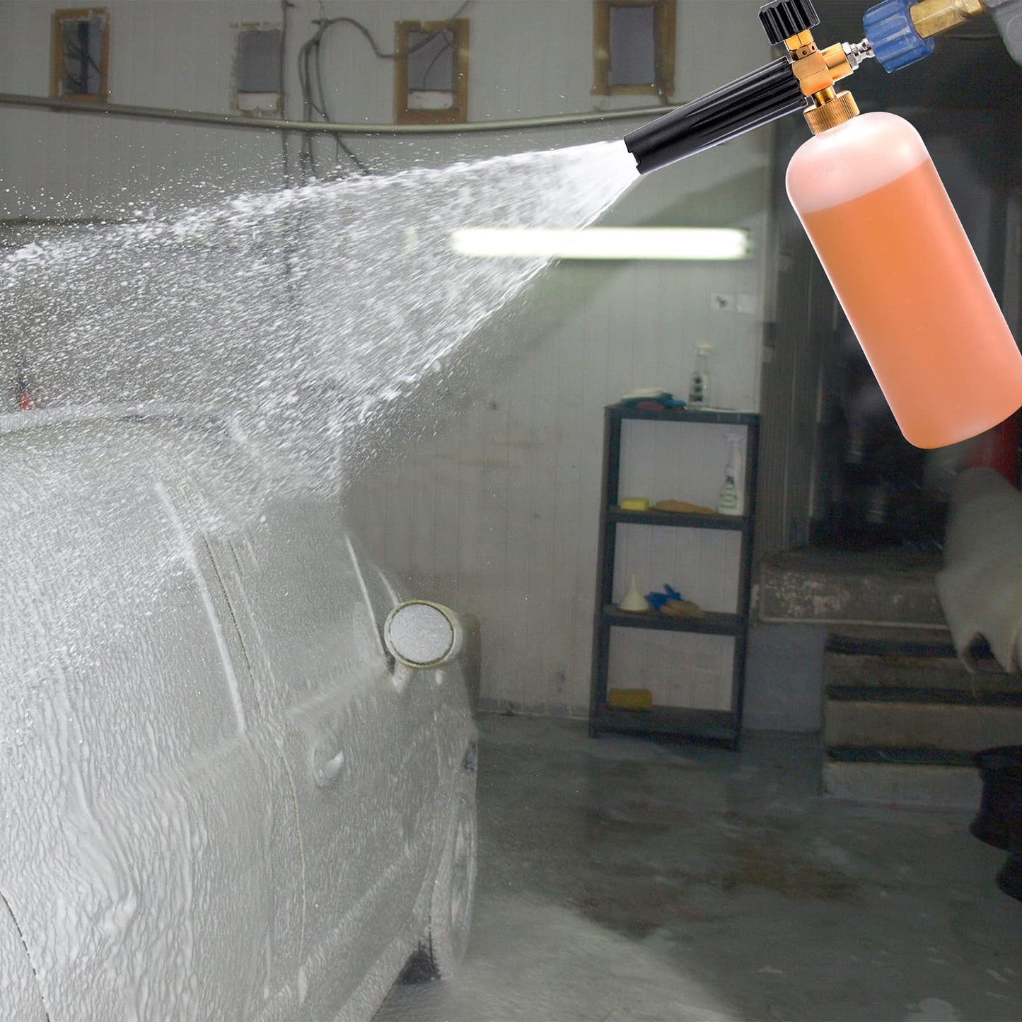 Car Wash Pressure Washer Jet Wash 1/4" Quick Release Adjustable Snow Foam Lance Foam Cannon Foam Blaster